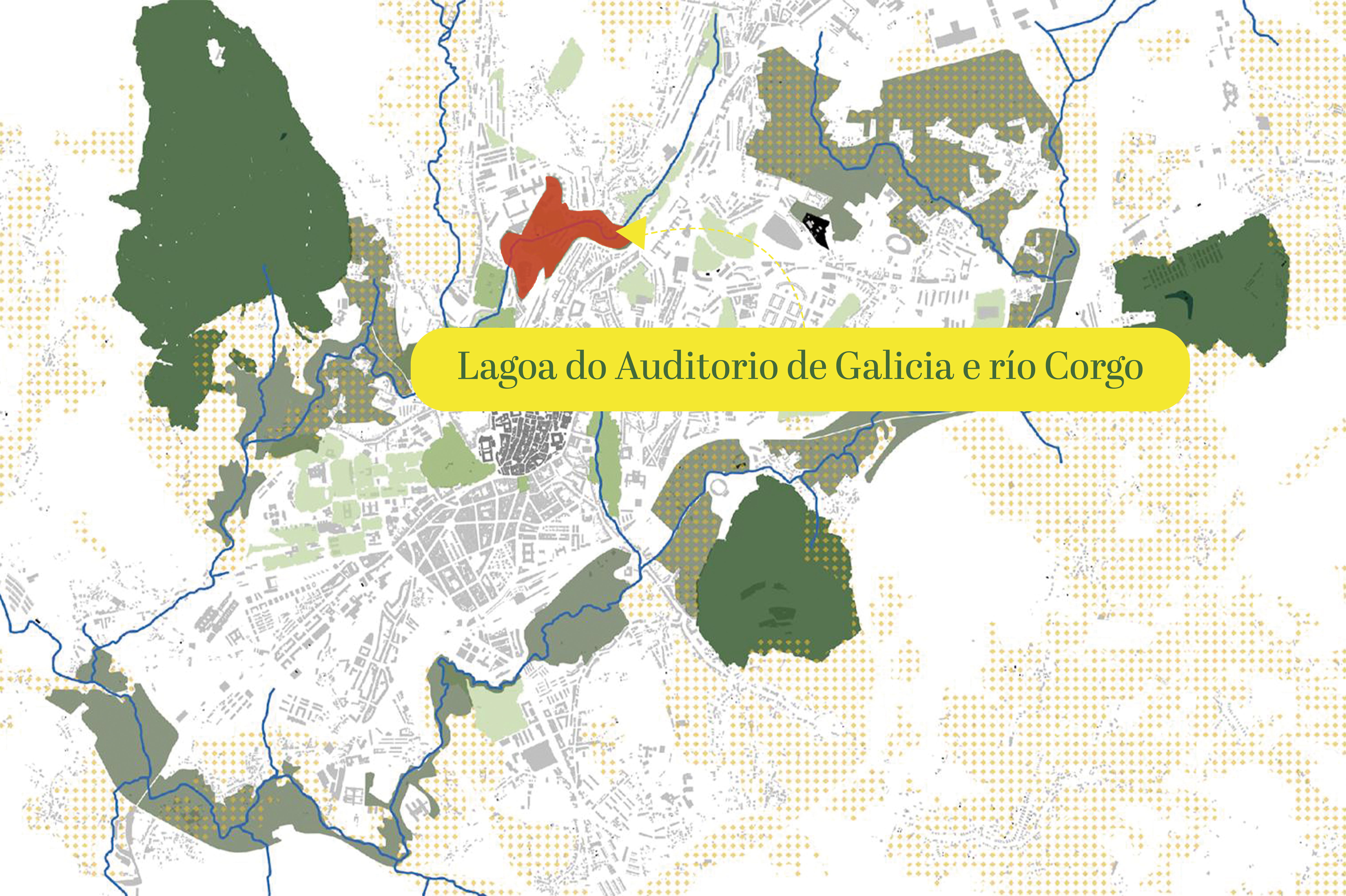 Mapa da zona de actuación da Lagoa do Auditorio